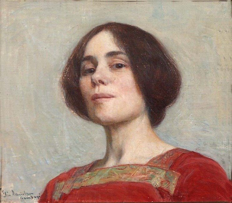 Autorretrato, 1903 de Elin Danielson Gambogi