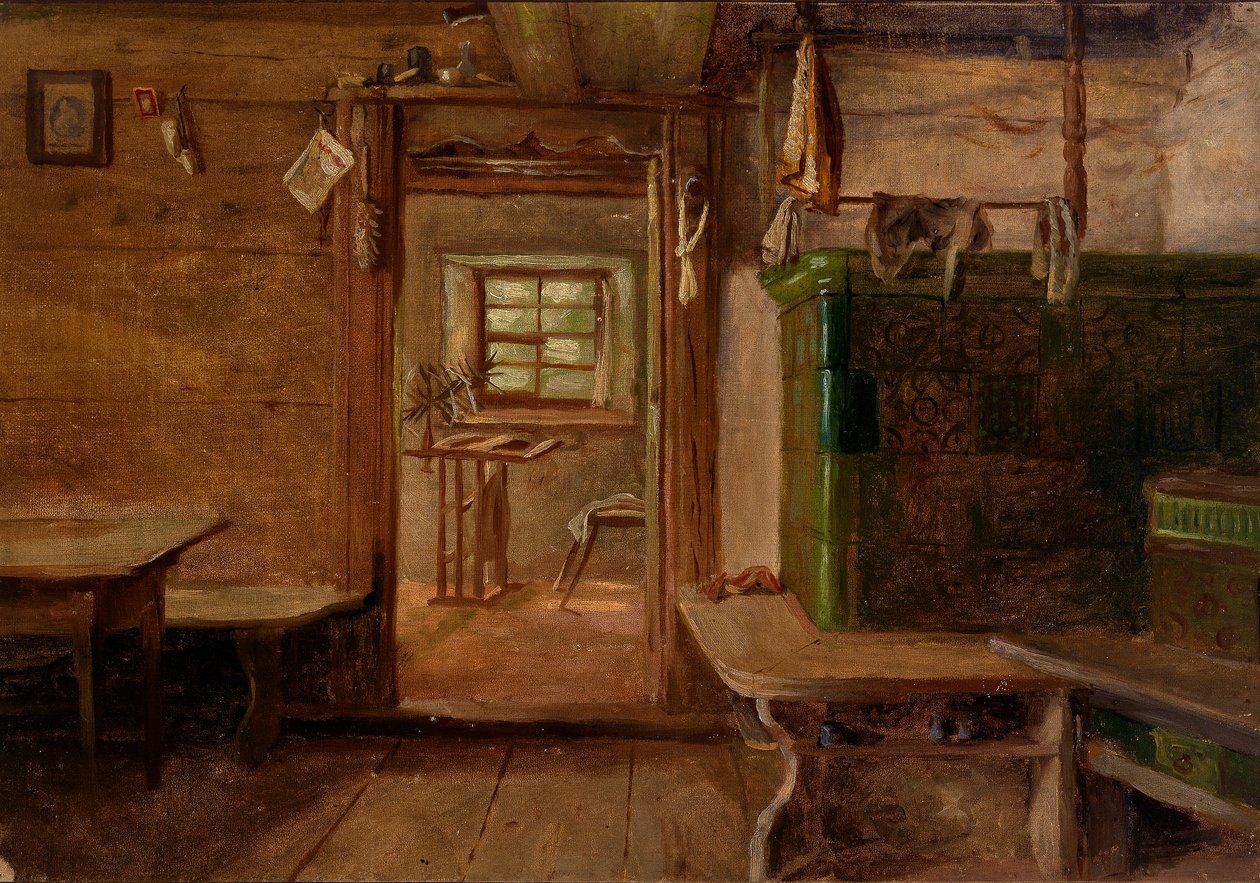 Interior de una casa de Eliphalet Fraser Andrews