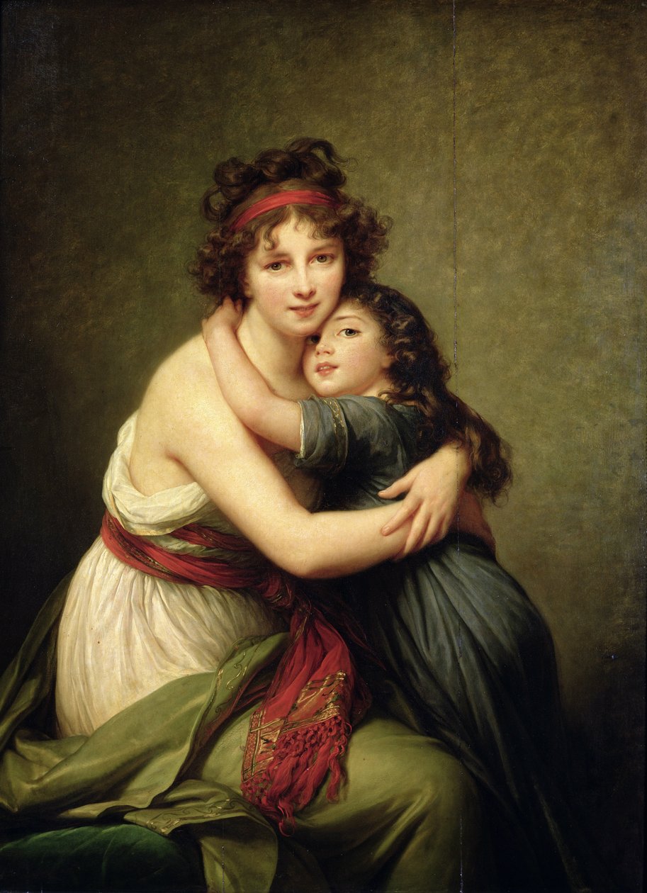 Madame Vigee-Lebrun y su hija, Jeanne-Lucie-Louise (1780-1819) 1789 de Elisabeth Louise Vigee Lebrun