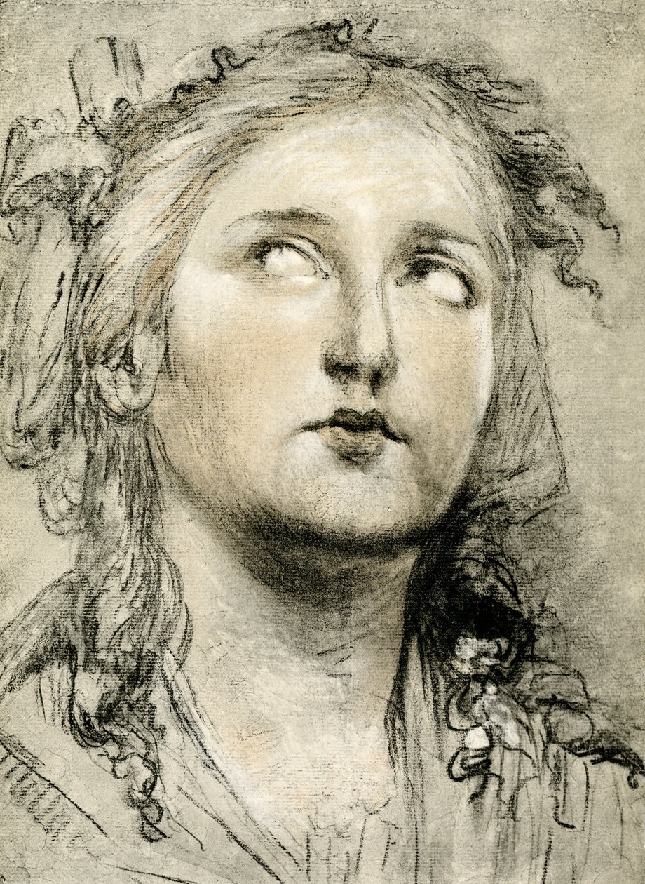 Estudio de la cabeza de una niña de Elisabeth Louise Vigee Lebrun
