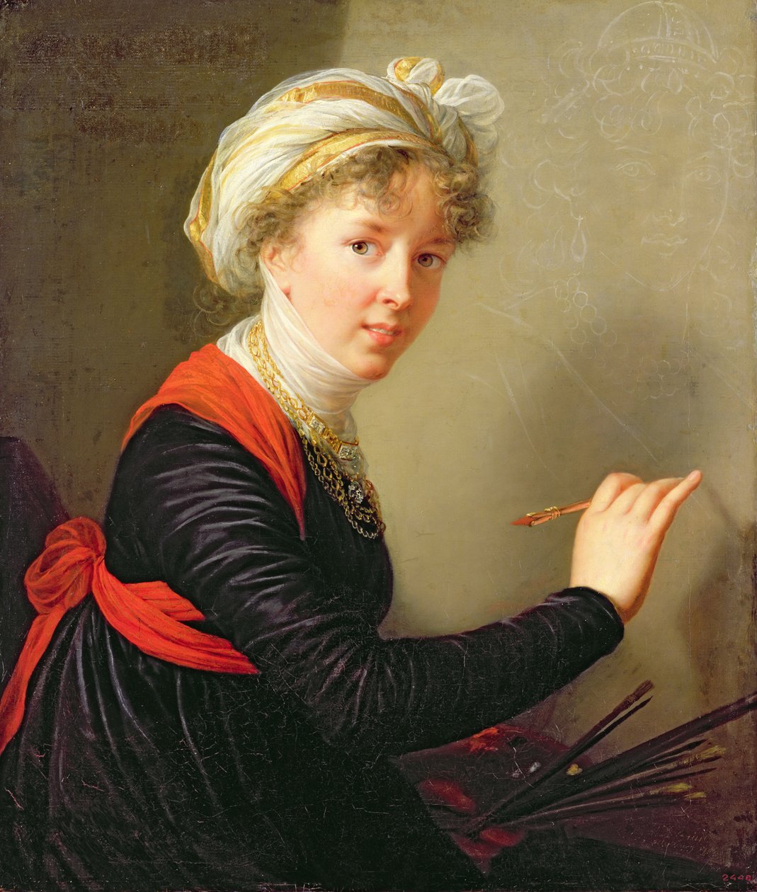 Autorretrato, 1800 de Elisabeth Louise Vigee Lebrun