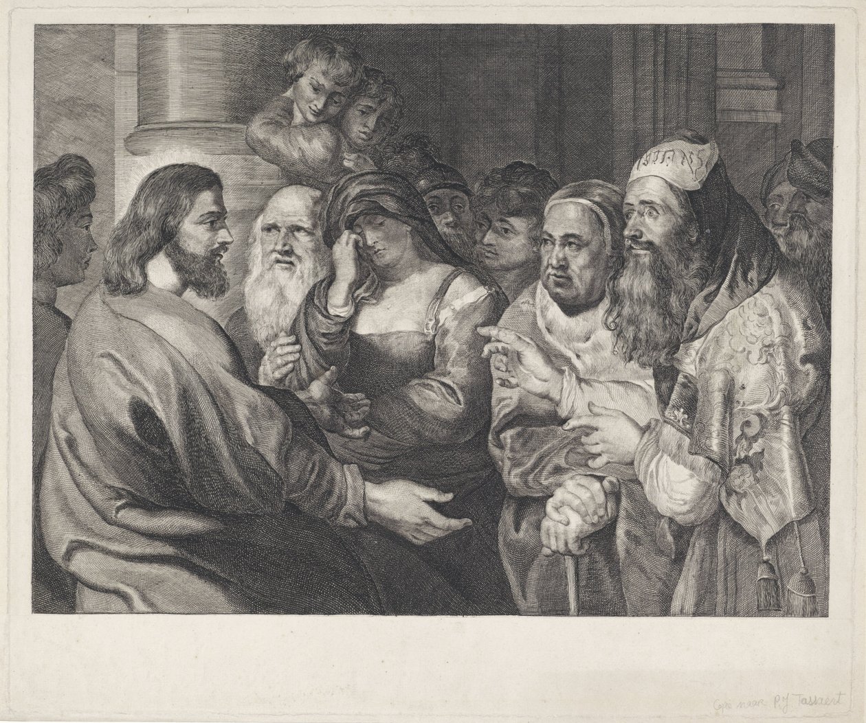 Cristo y la mujer sorprendida en adulterio de Elisabeth Marie Simons