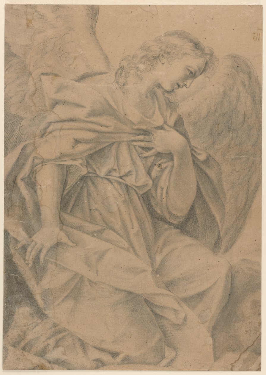 Un ángel arrodillado de Elisabetta Sirani