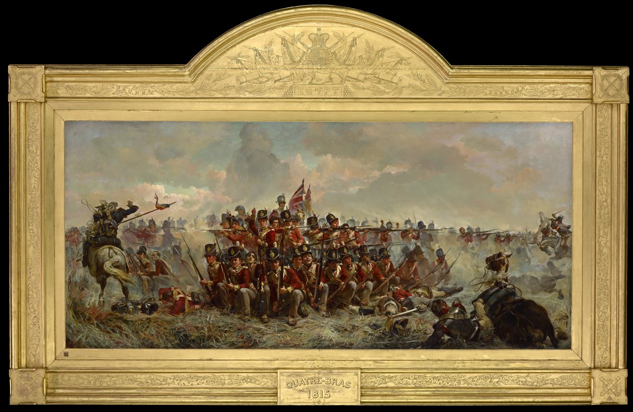 El 28º Regimiento en Quatre Bras de Elizabeth Thompson