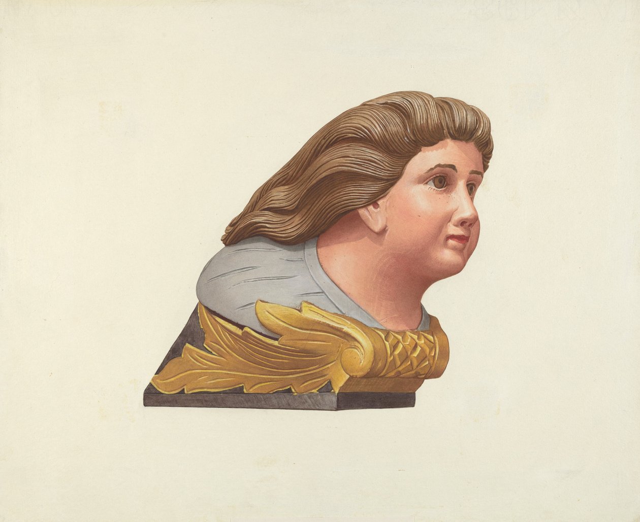 Figura de proa del bergantín "Packet" de Elizabeth Moutal
