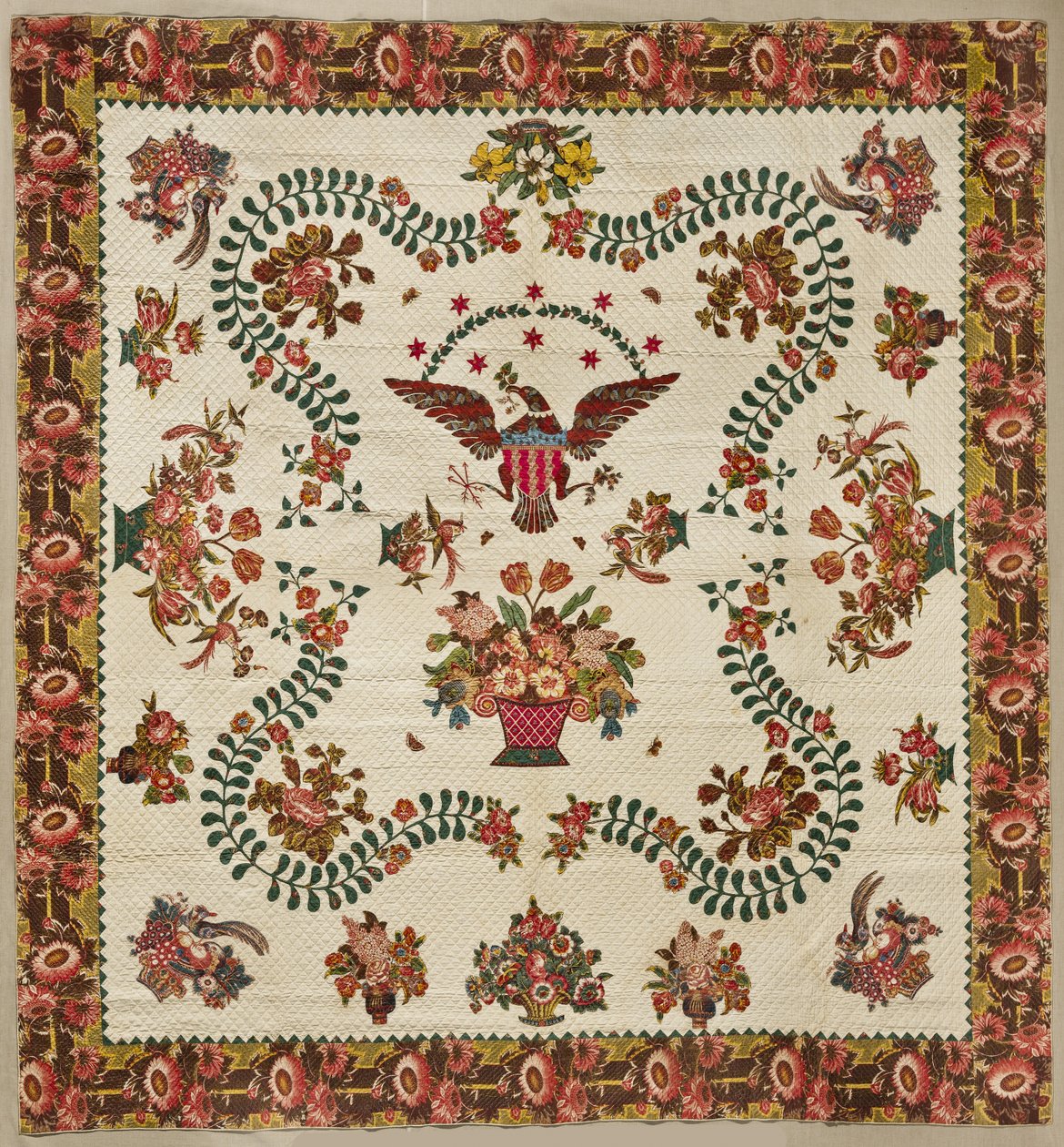 Colcha de medallones, c.1830 de Elizabeth Welsh