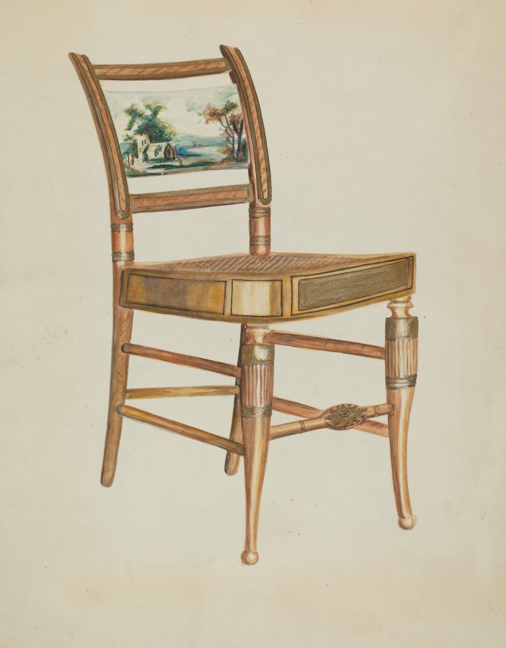 Silla - con escenas del río Hudson de Ella Josephine Sterling