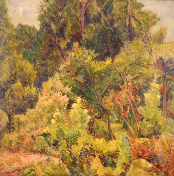 Jardín cerca de un bosque de Elliott Seabrooke