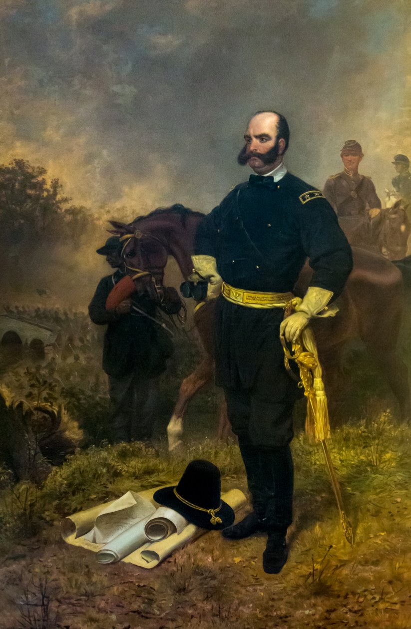 General Ambrose Burnside en Antietam de Emanuel Gottlieb Leutze