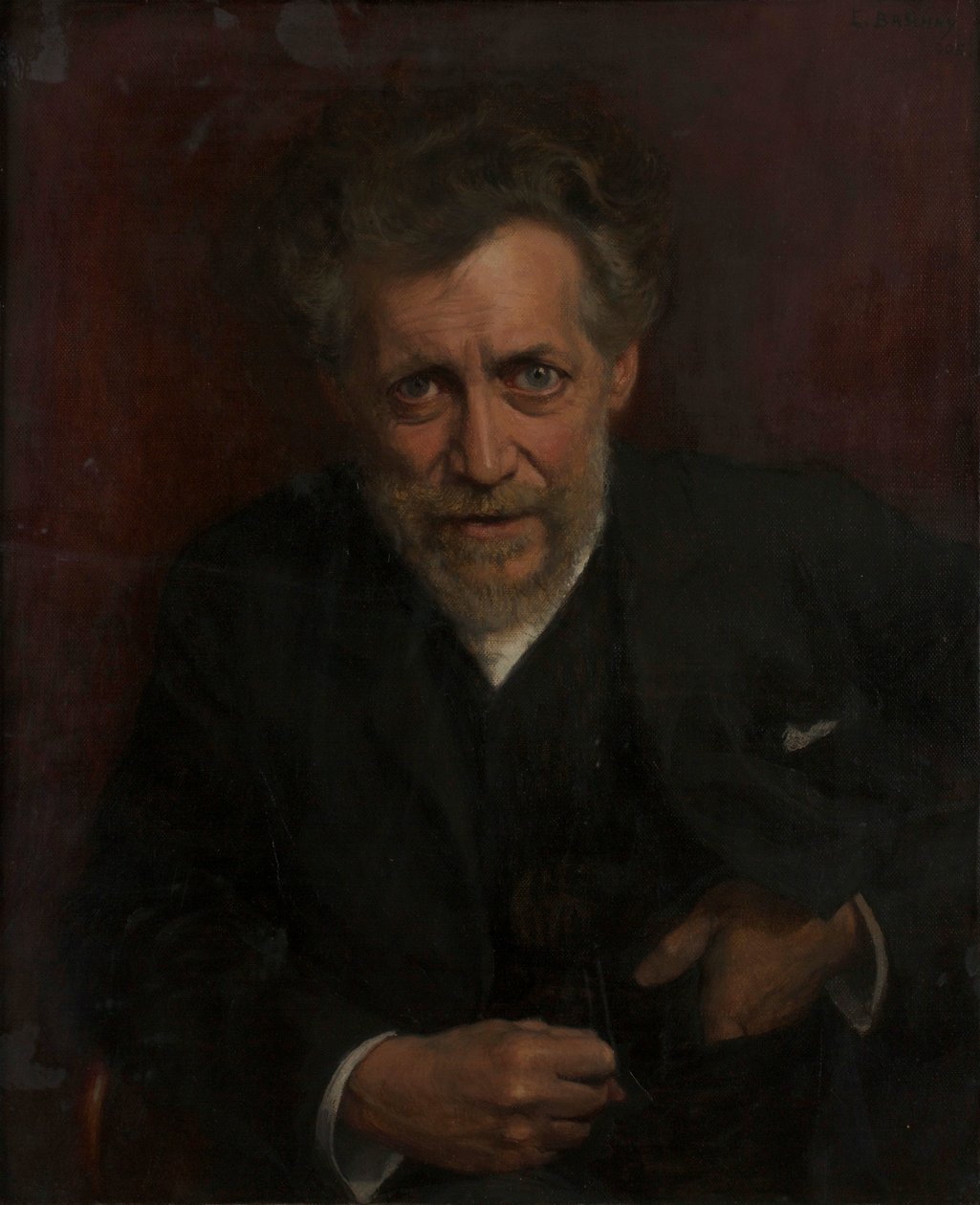 Retrato del profesor Edmund von Hellmer de Emanuel Baschny