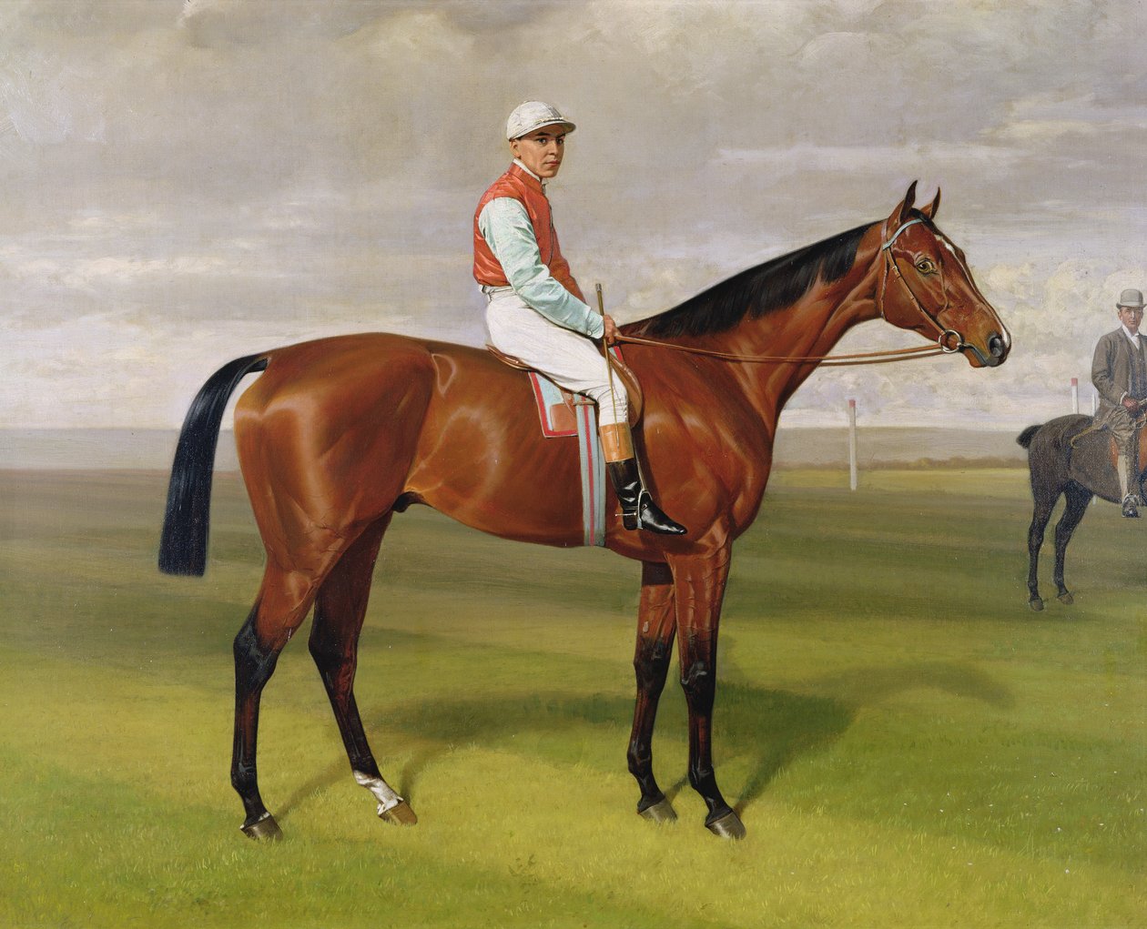 Isinglass, ganador del Derby de 1893 (detalle) de Emil Adam