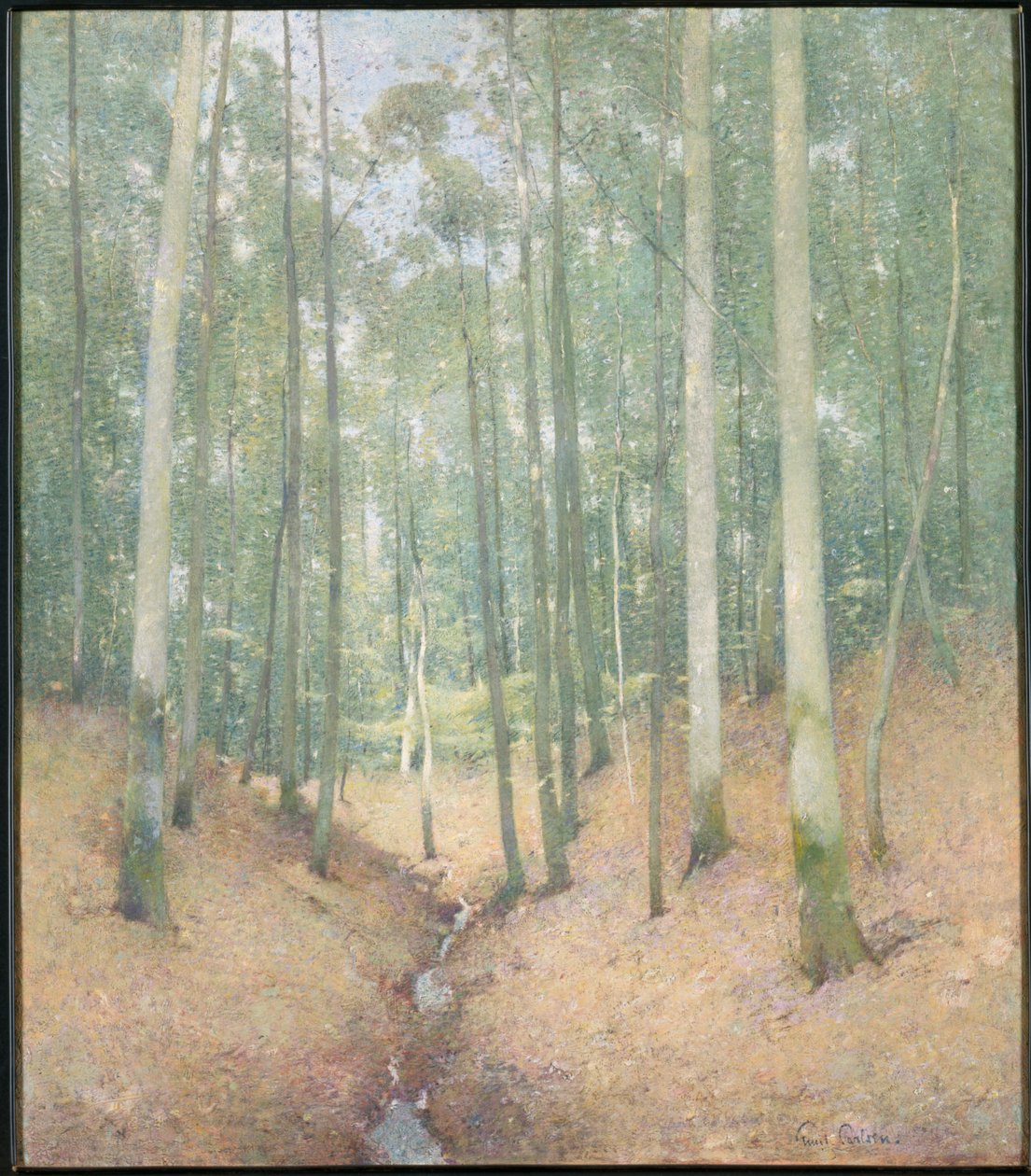 Interior de Madera de Emil Carlsen