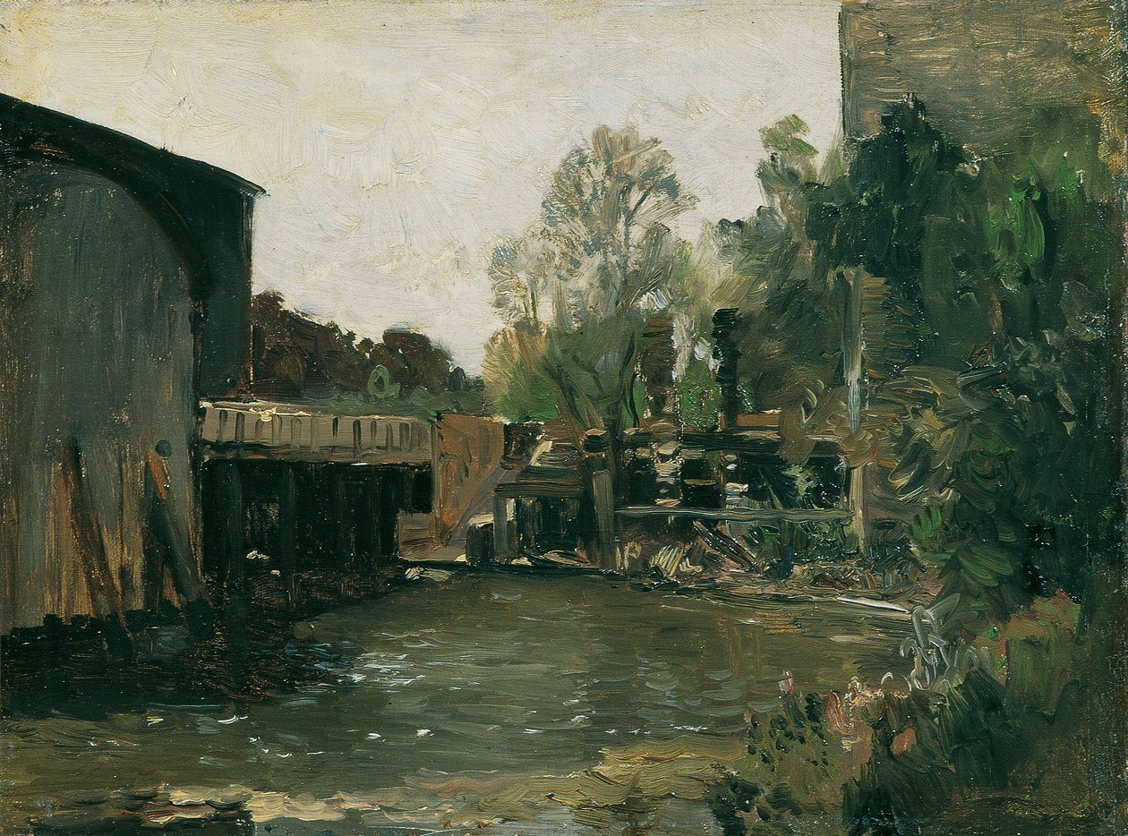 Presa de molino en Plankenberg de Emil Jakob Schindler
