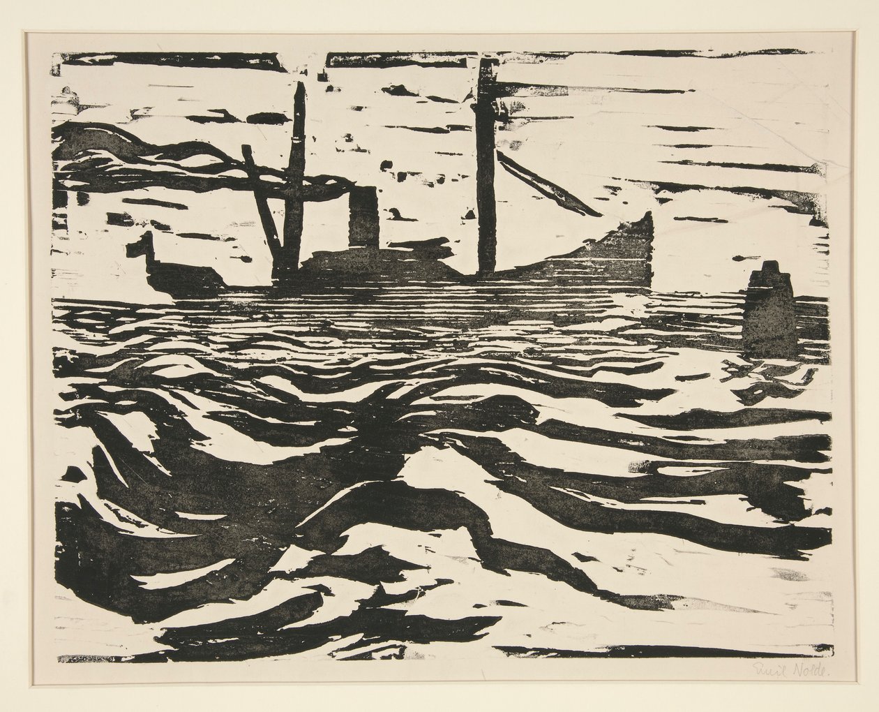 Fischdampfer (Barco de pesca a vapor) de Emil Nolde