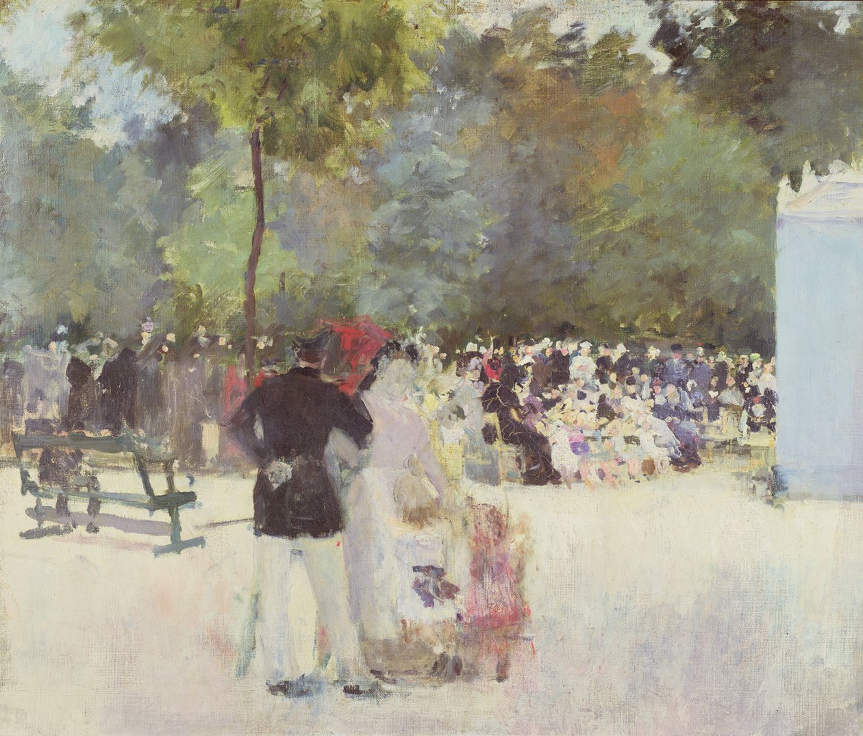 El Teatro de Guignol en el Jardín de las Tullerías, 1883 de Emile Antoine Guillier