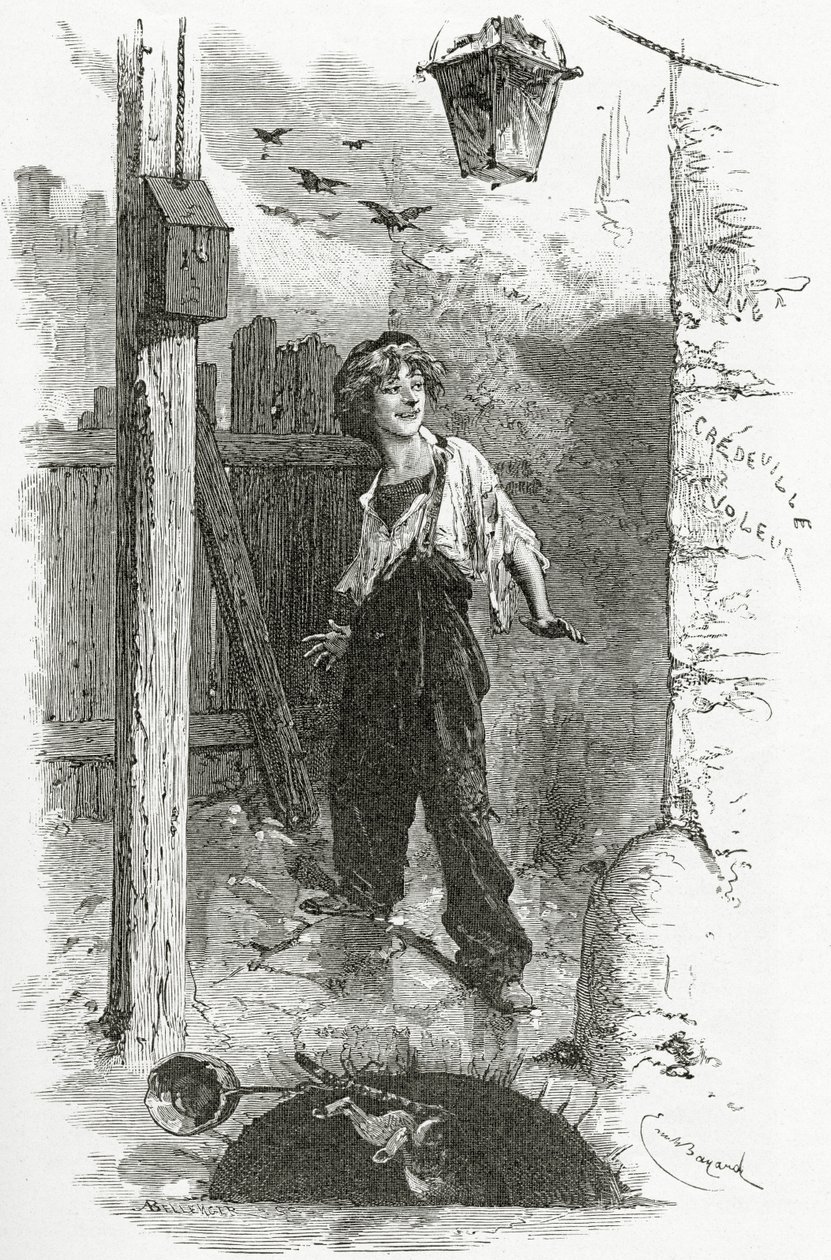 Gavroche, siglo XIX de Emile Antoine Bayard