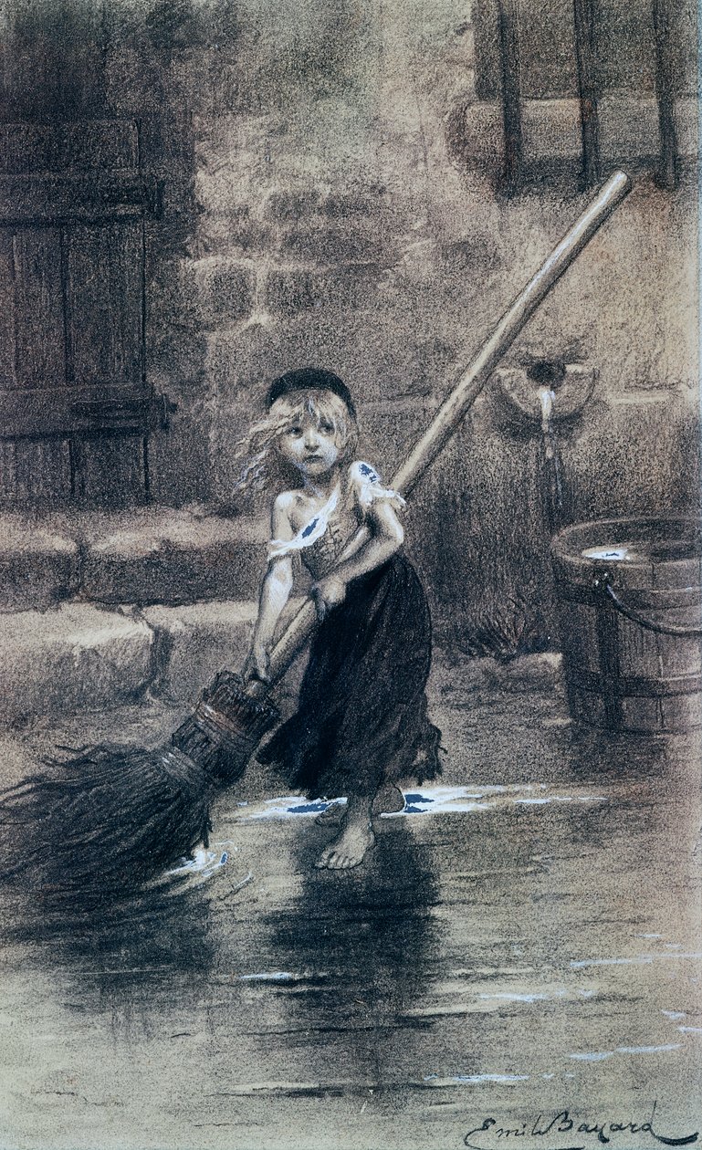 Joven Cosette de Emile Antoine Bayard