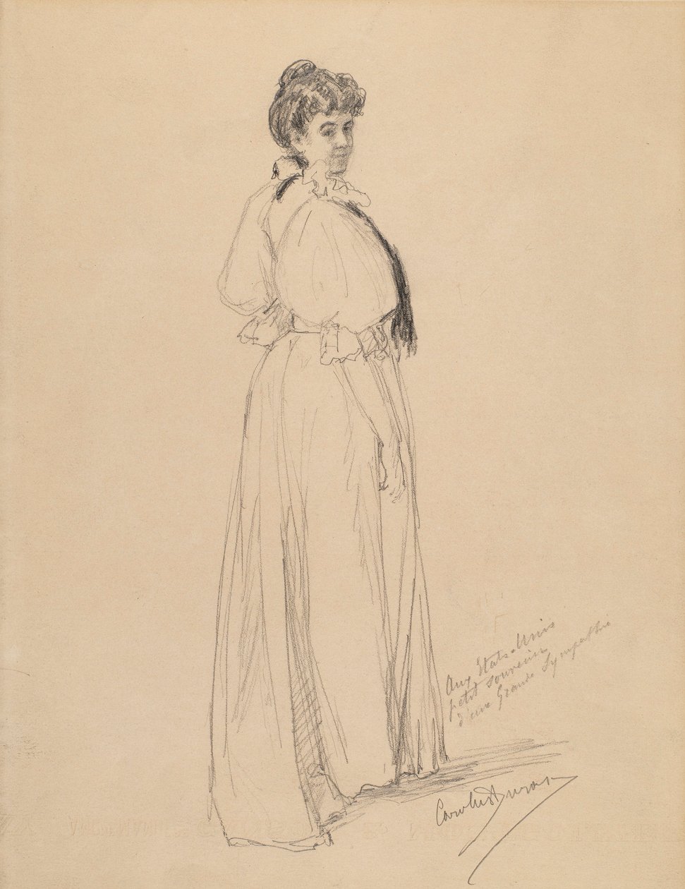 Boceto de una dama de Emile Auguste Carolus Duran
