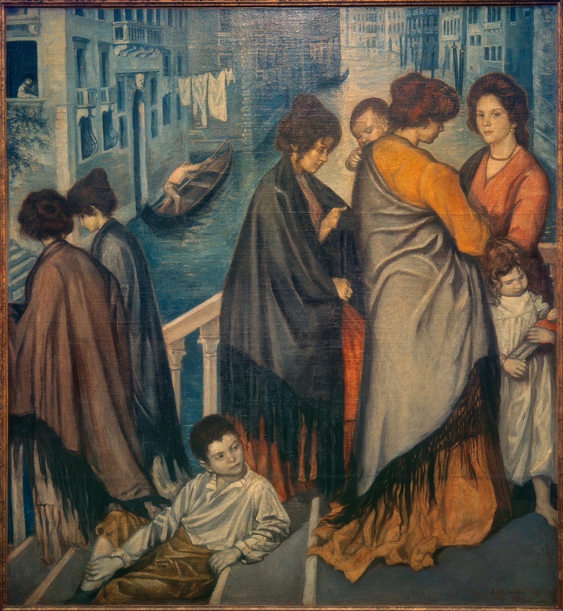 En un puente en Venecia de Emile Bernard