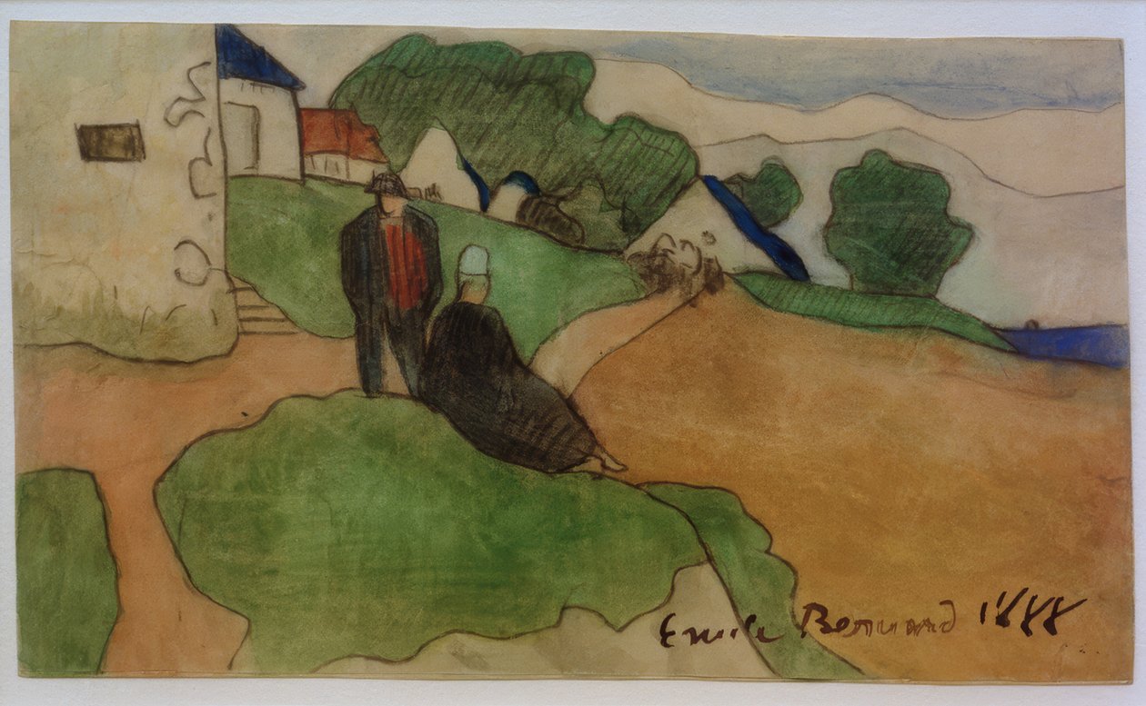 Pueblo bretón de Emile Bernard