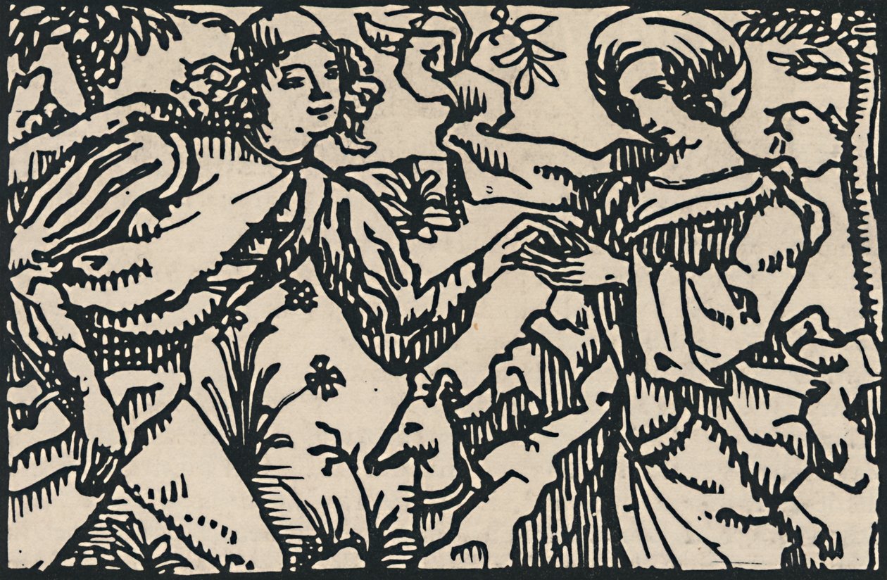 Ilustración para el Petit Testament de Villon, 1919 de Emile Bernard
