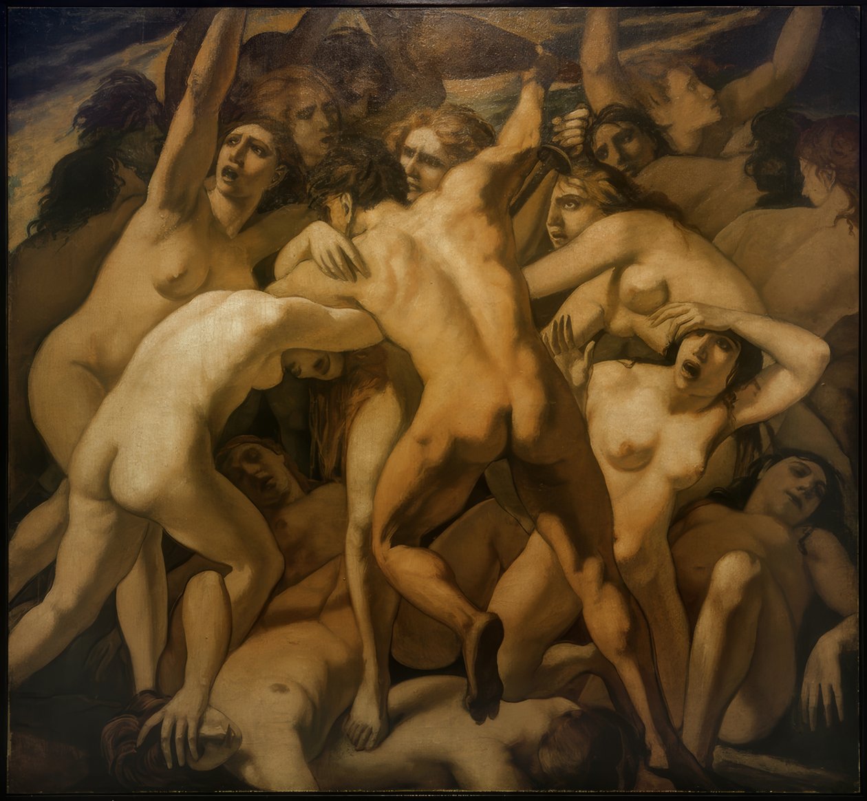 Lucha del hombre contra la mujer de Emile Bernard