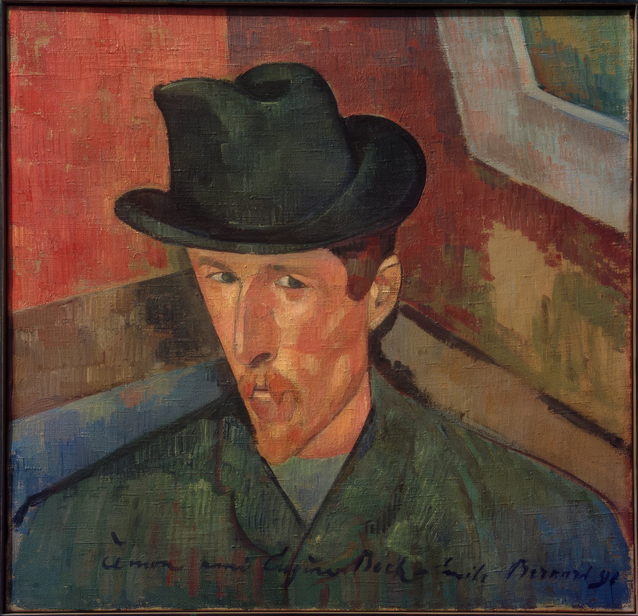 Retrato de Eugène Boch de Emile Bernard