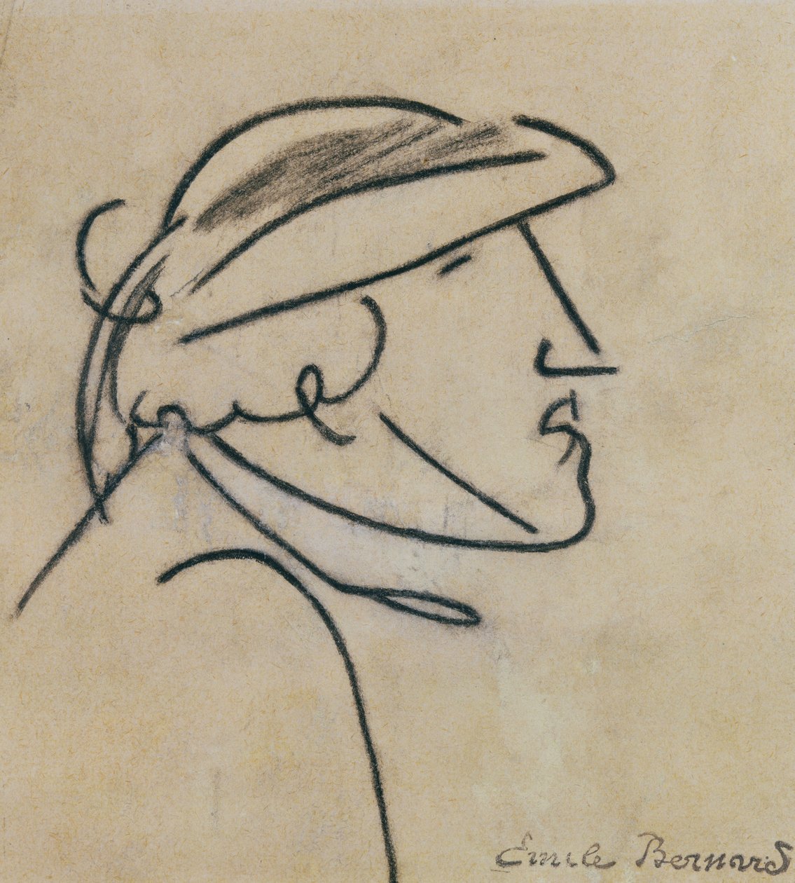 Estudio de un hombre bretón de Emile Bernard