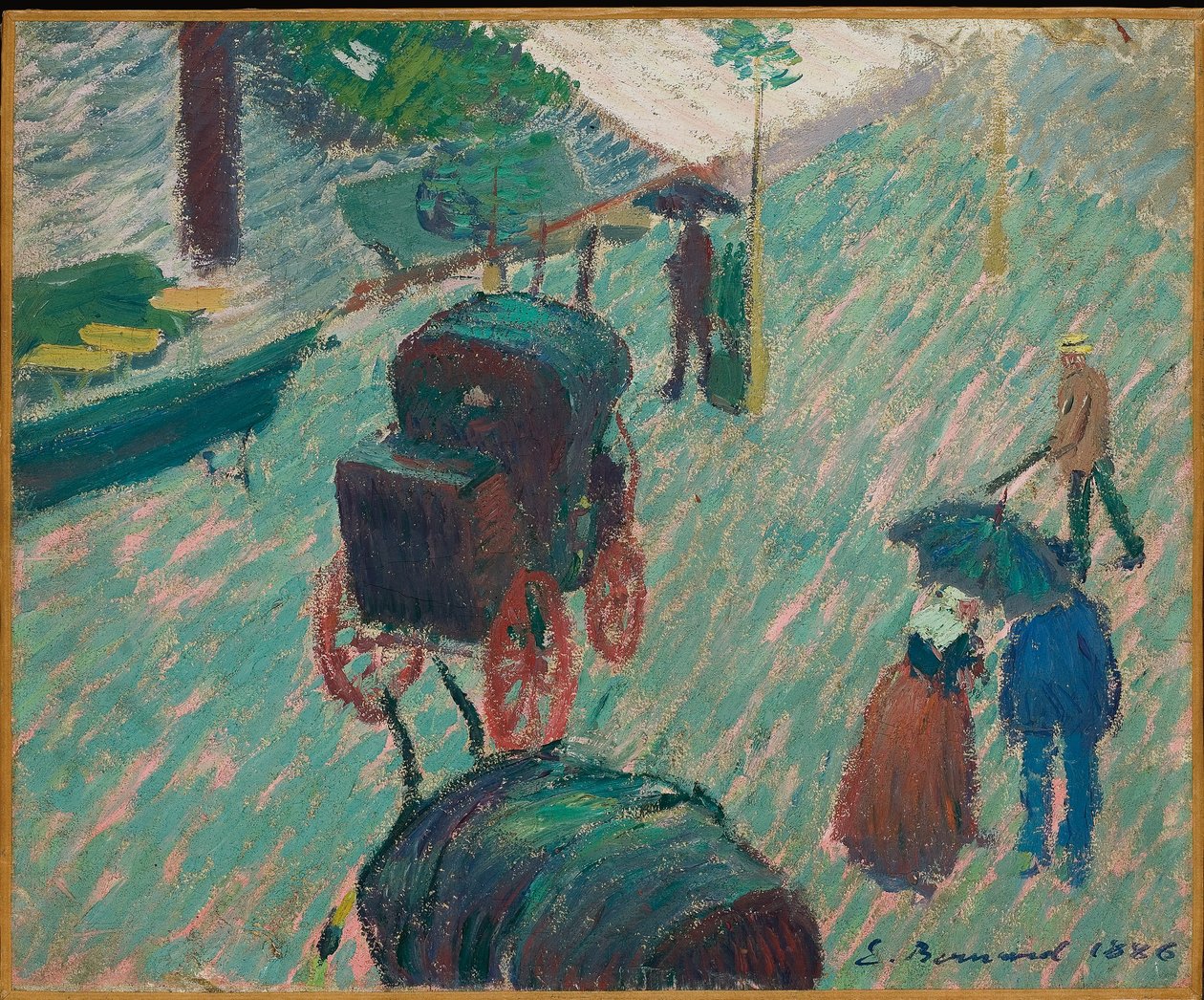 El jardín público, Mayenne de Emile Bernard