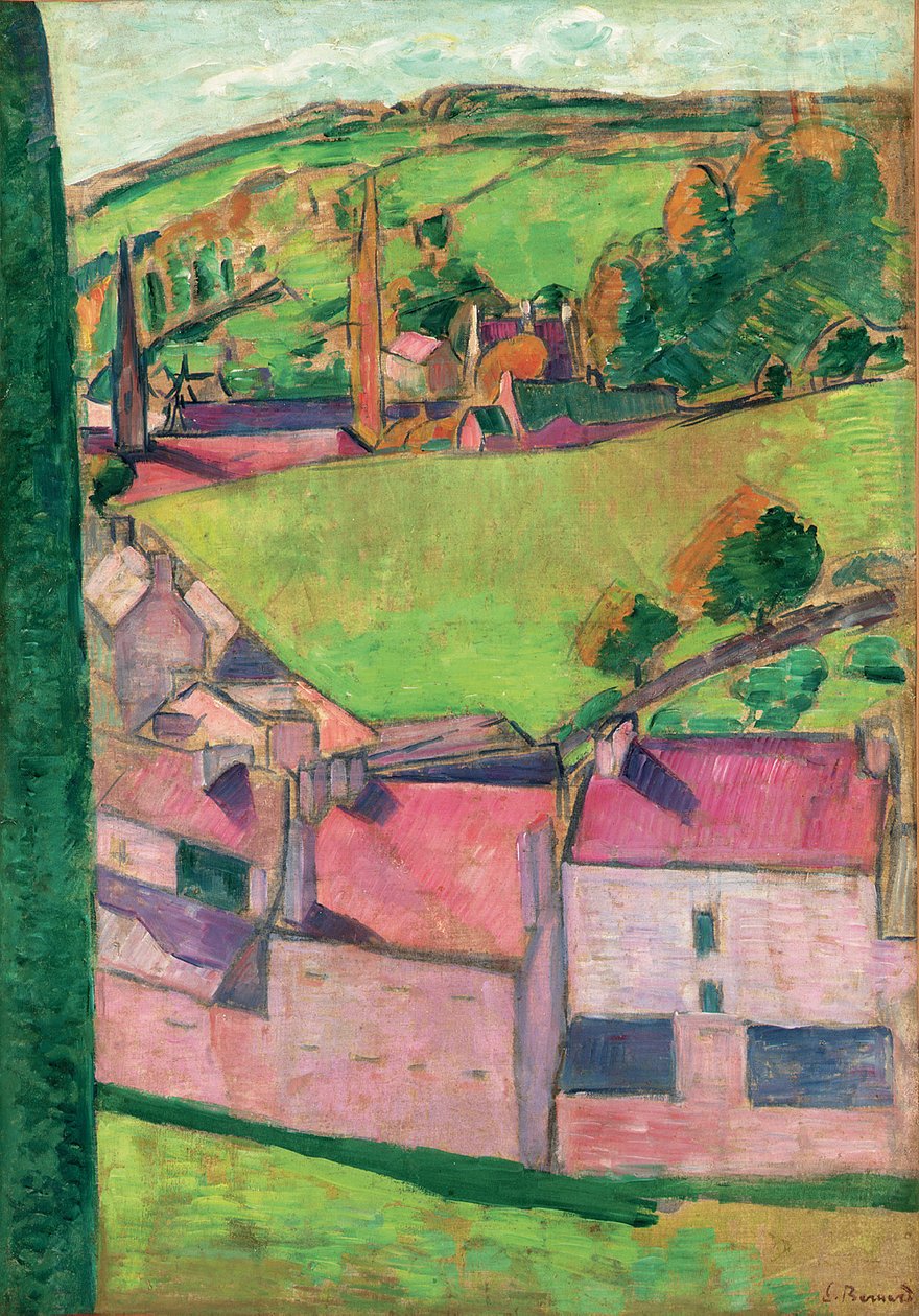 Vista de Pont-Aven de Emile Bernard