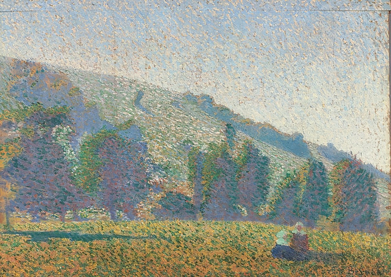 Dos bretonas en el prado. 1886 de Emile Bernard