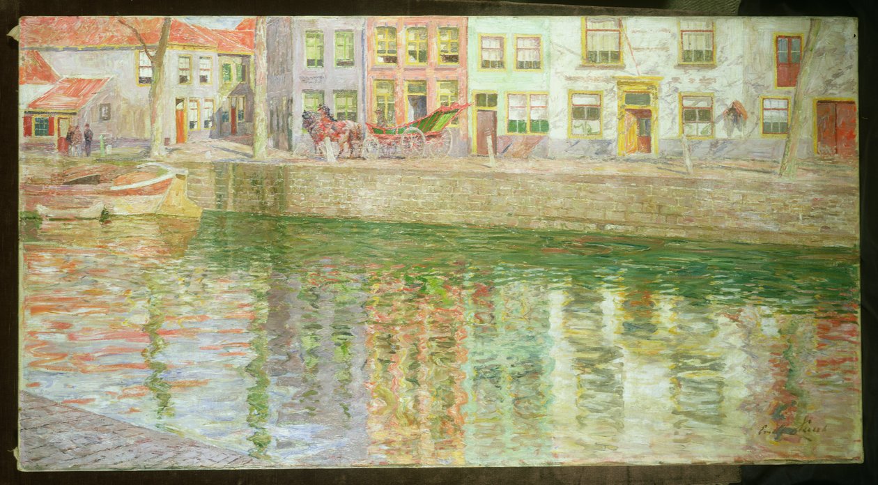 A través del canal, 1900 de Emile Claus
