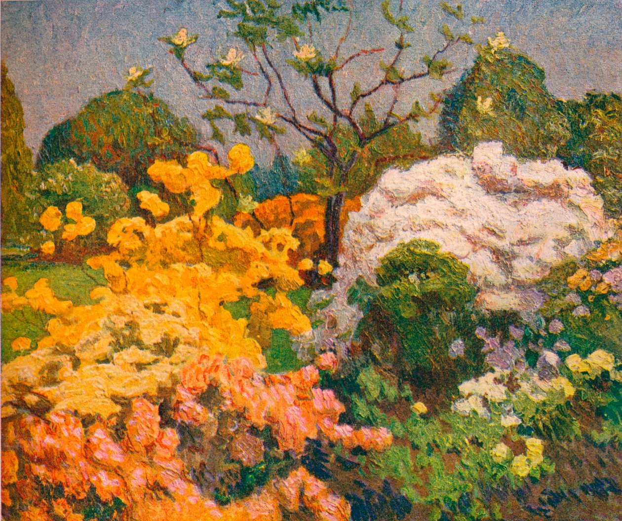 Azaleas, Jardines de Kew, c. 1914 de Emile Claus