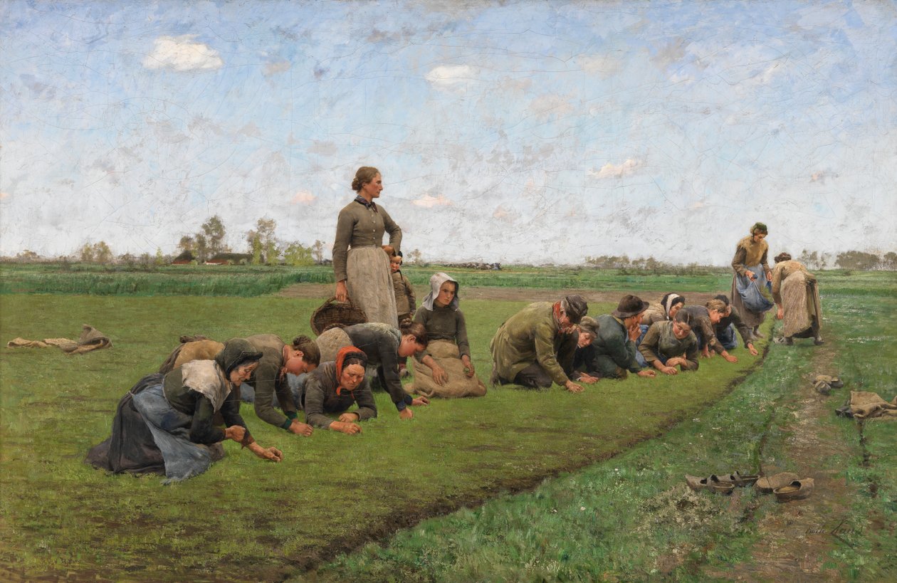 La linaza en Flandes de Emile Claus