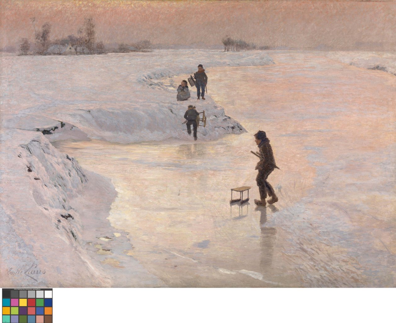 Italiano: The Skaters de Emile Claus