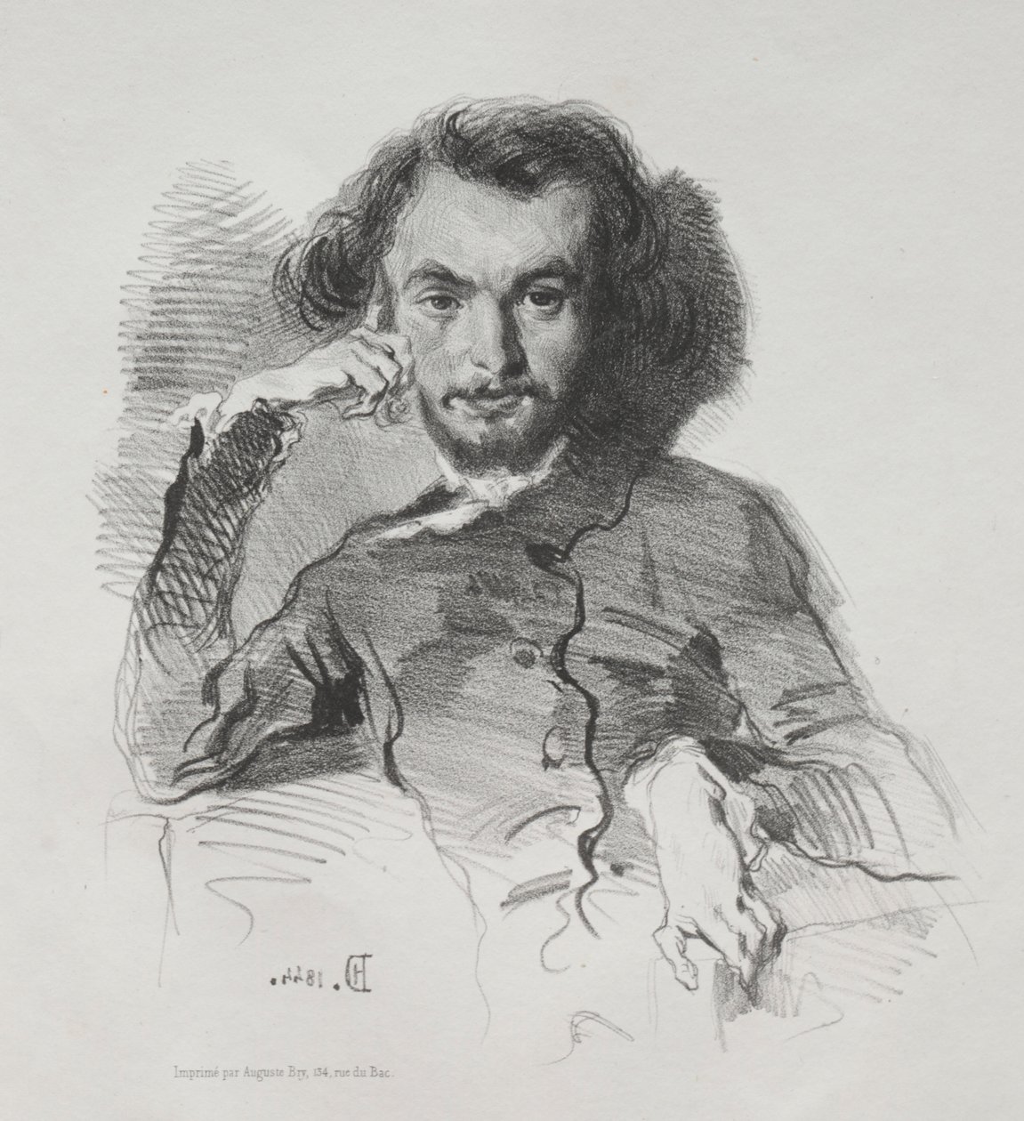 Charles Pierre Baudelaire, 1844 de Emile Isidore Deroy