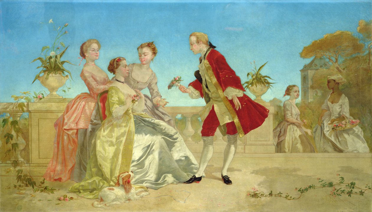 Una Visita a su Prometida de Emile Loubon