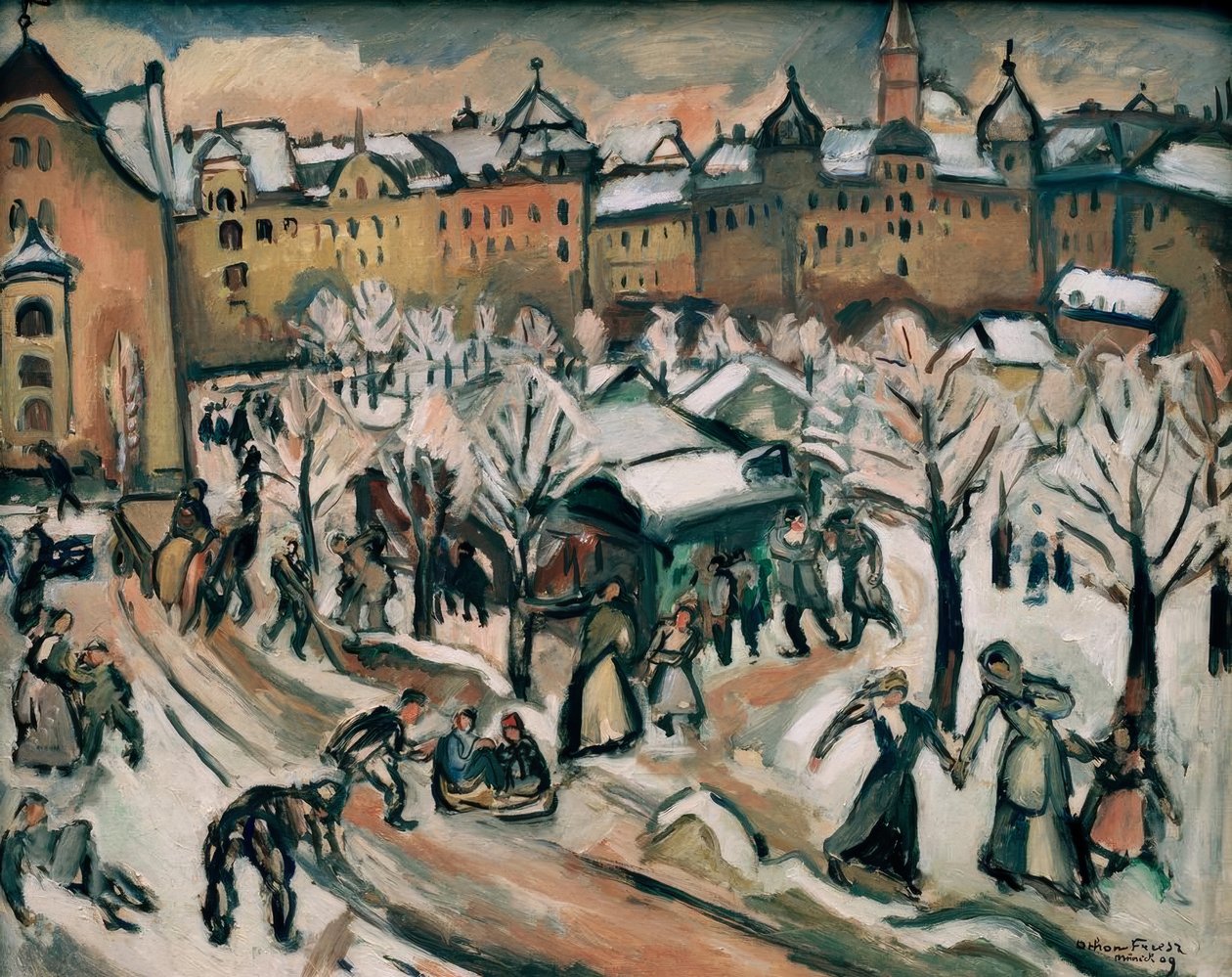 Nieve en Múnich de Emile Othon Friesz