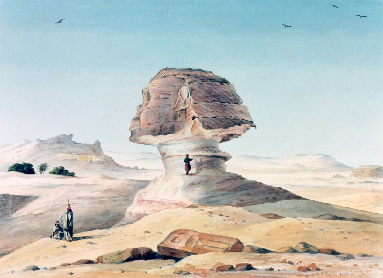 La Esfinge, siglo XIX de Emile Prisse d