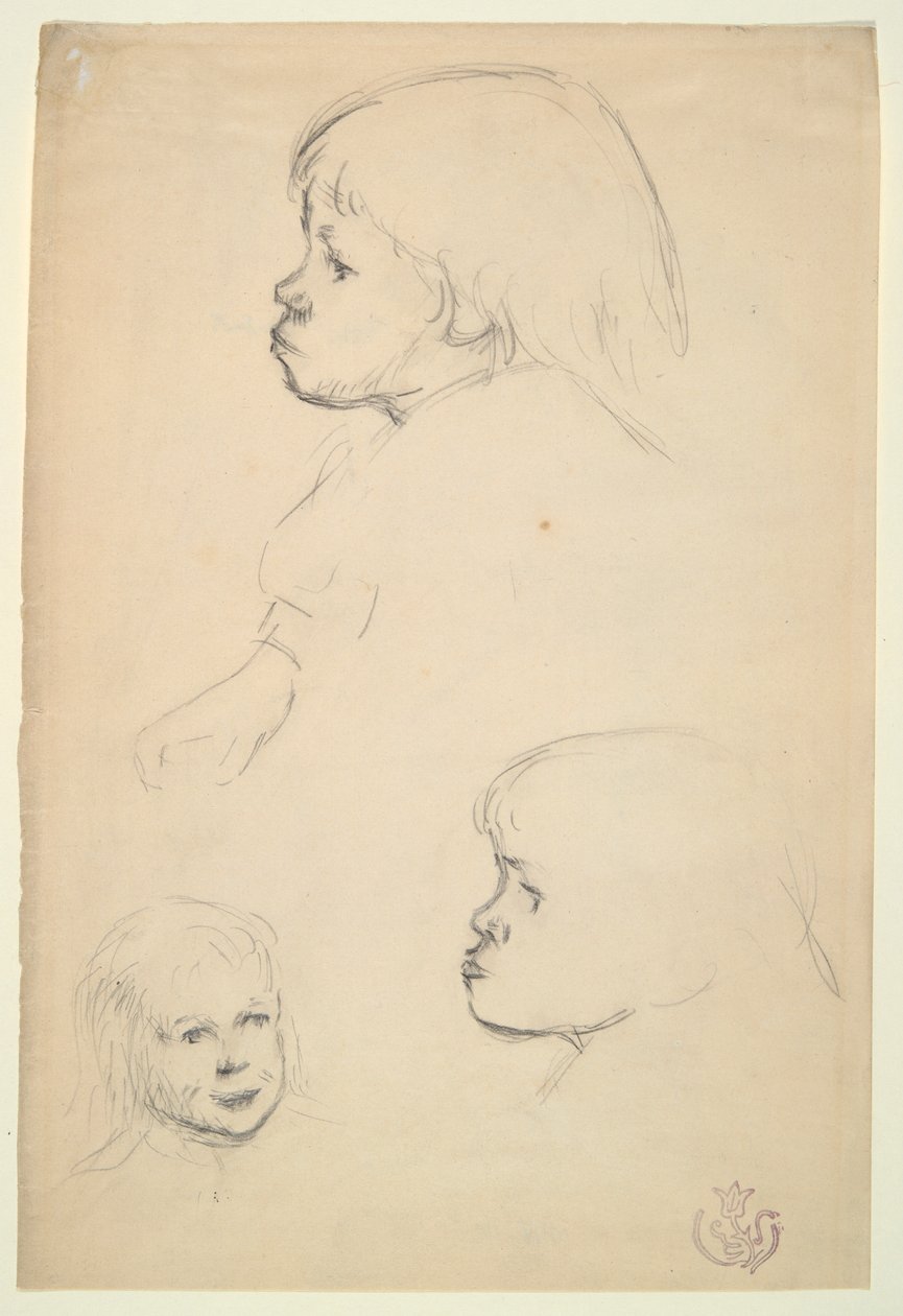 Estudios de una niña de Emile Schuffenecker