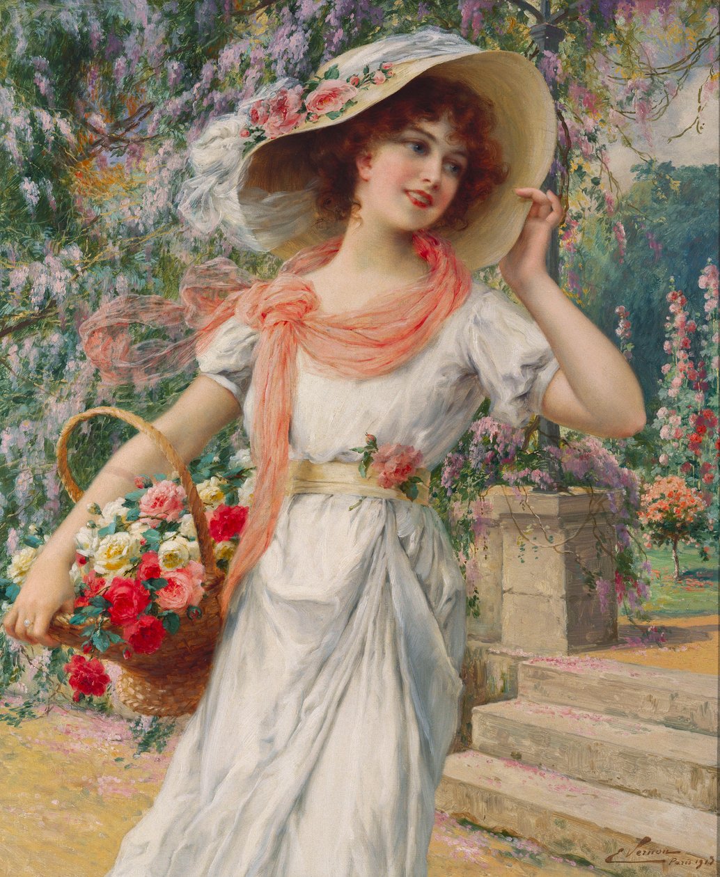 La Vendedora de Flores de Emile Vernon