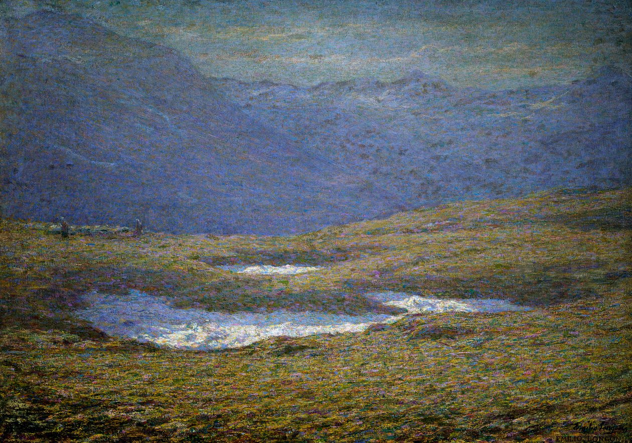 Paisaje alpino de Emilio Longoni