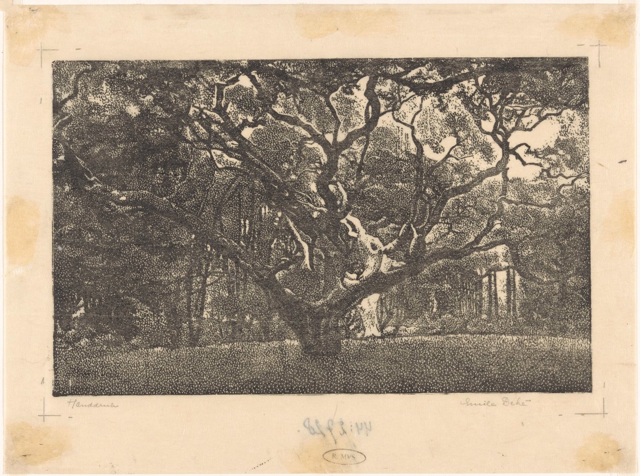 Bos en Bergen de Emilius Wilhelmus Dehé (signed by artist)