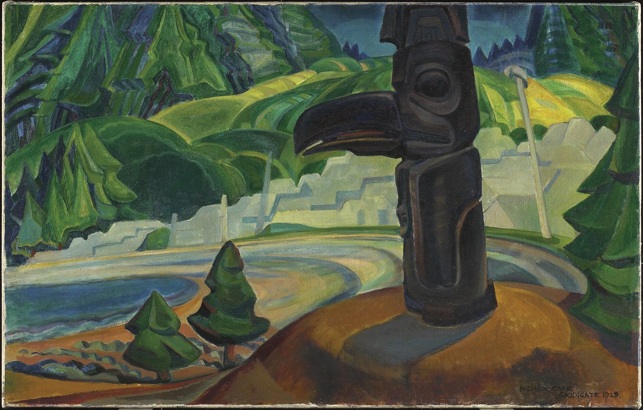 Skidegate, Isla Graham, Columbia Británica de Emily Carr