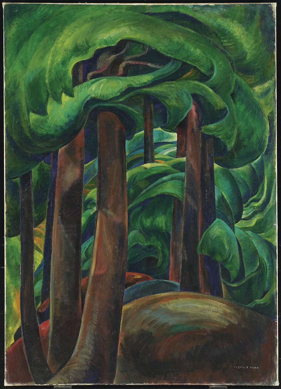 Bosque occidental, c.1931 (óleo sobre lienzo) de Emily Carr