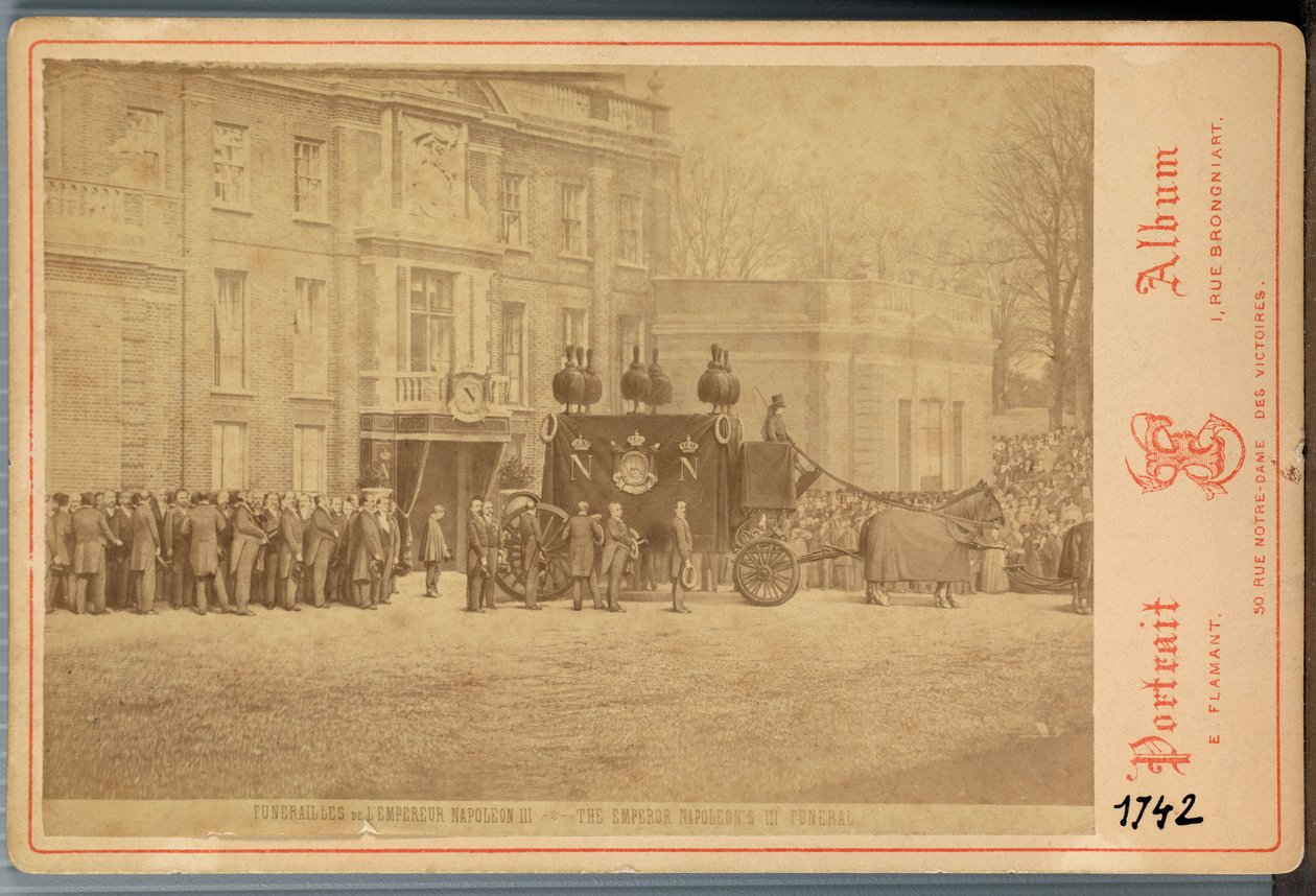 El funeral del emperador Napoleón 3 de Emmanuel Flamant
