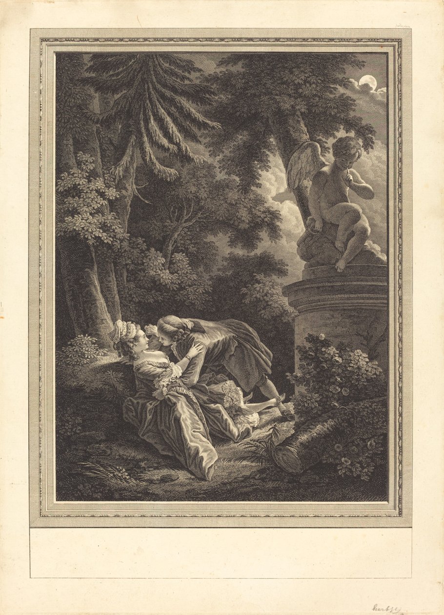 La noche de Emmanuel Jean Nepomucène de Ghendt after Pierre Antoine Baudouin