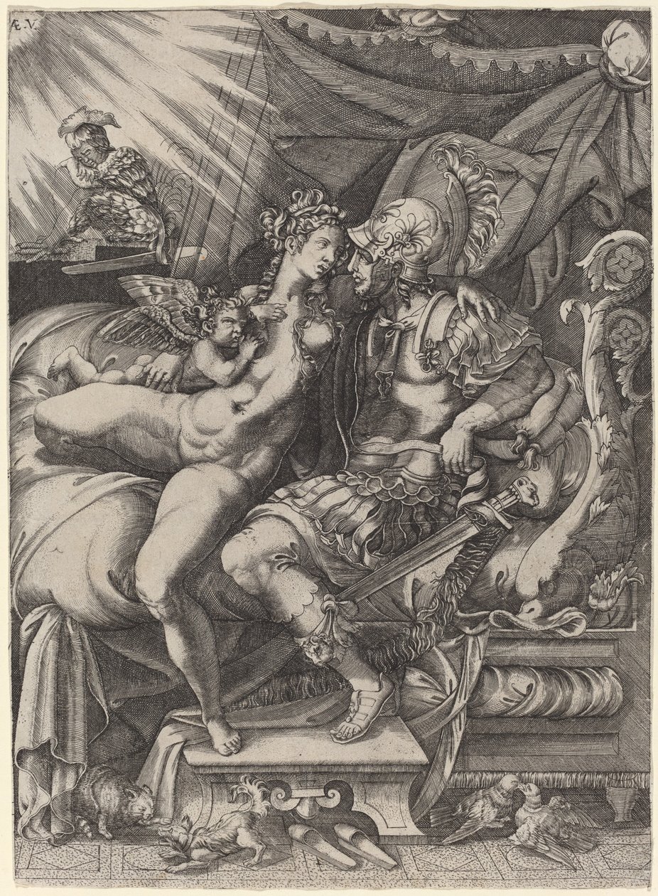 Los Amores de Marte y Venus de Enea Vico
