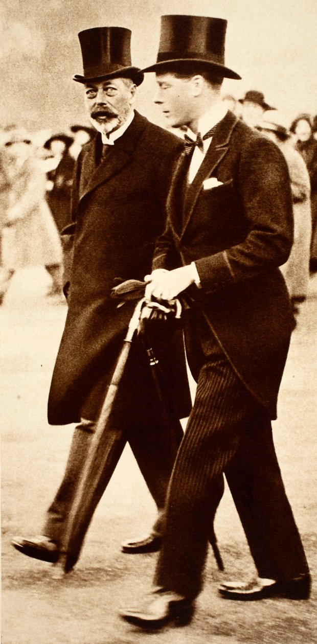 Padre e Hijo - El Rey Jorge y el Príncipe Eduardo, finales de los años 1920 de English Photographer
