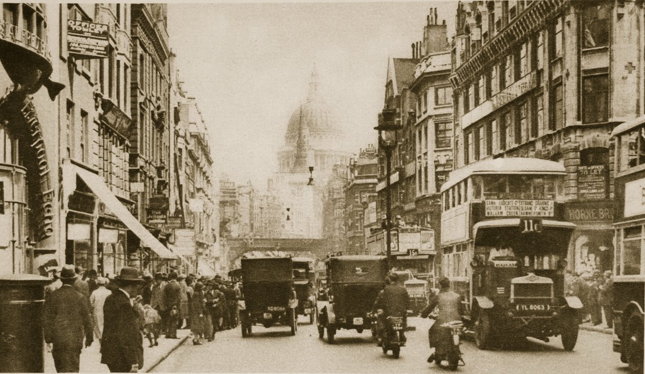 Fleet Street en 1926 de English Photographer